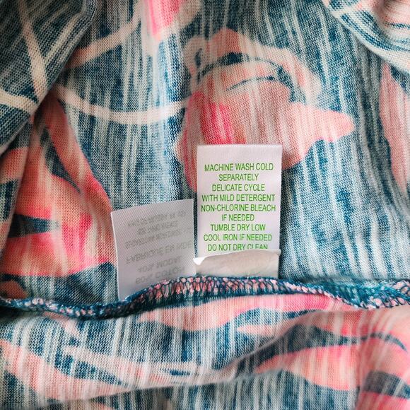 Lilly Pulitzer Dress Womens XL Floral Maxi Tank Essie Tidal Wave It's Prime Time - Picture 7 of 11